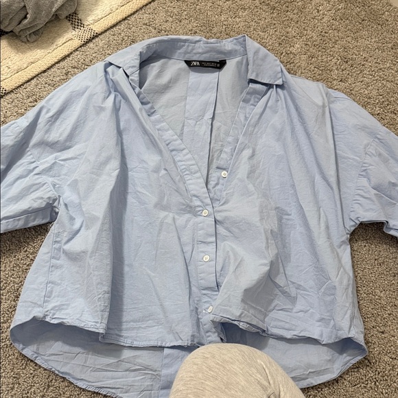 Zara Sky Blue Casual Shirt - Picture 1 of 1